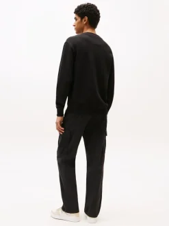 TJM RLX WAFFLE SCRIPT CREW black