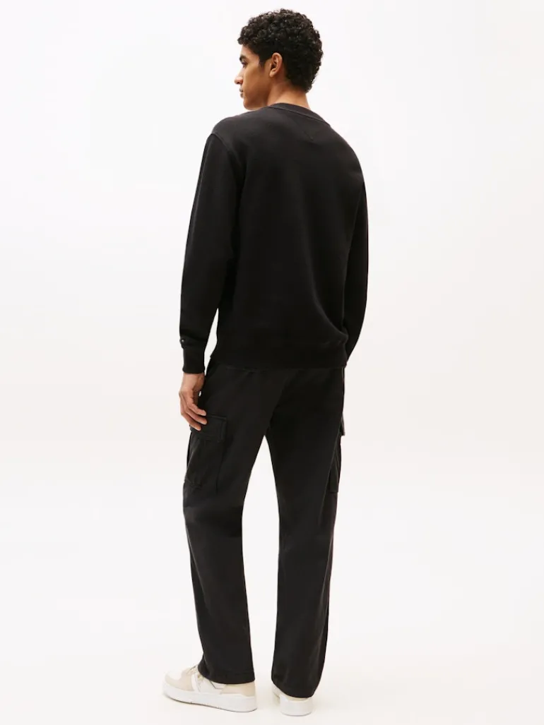 TJM RLX WAFFLE SCRIPT CREW black