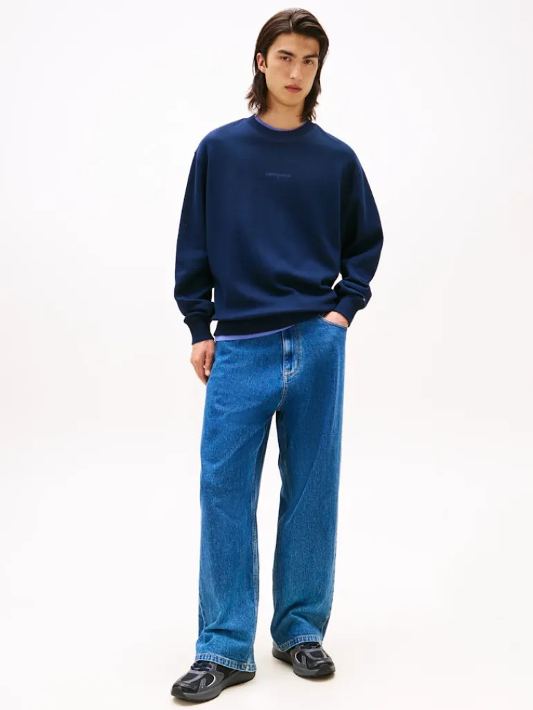 TJM RLX WAFFLE SCRIPT CREW dark night navy