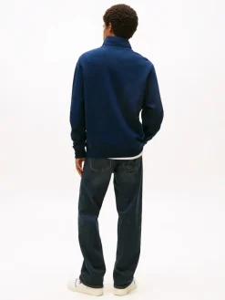 TJM RLX WAFFLE SCRIPT QRTR ZIP dark night navy