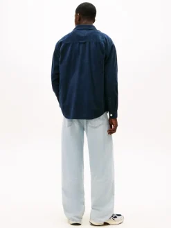 TJM RLX WASHED CORD SHIRT EXT dark night navy