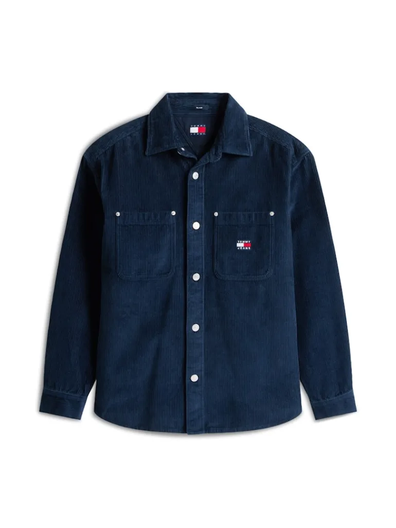 TJM RLX WASHED CORD SHIRT EXT dark night navy