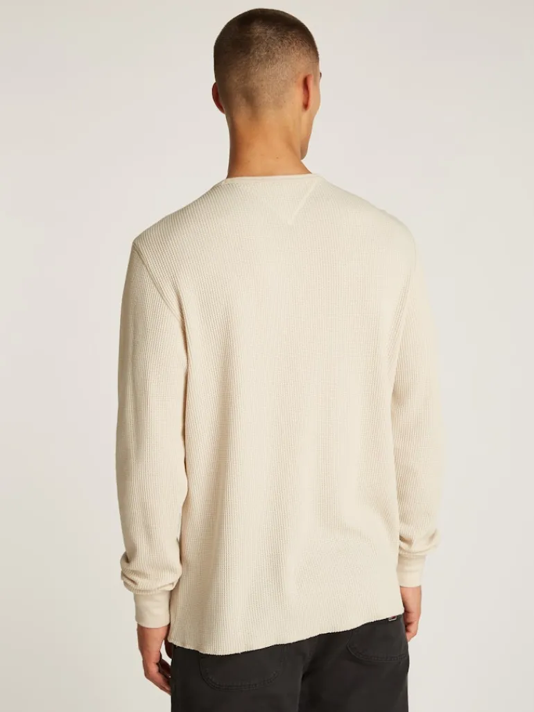 TJM SLIM WAFFLE LS TEE EXT newsprint