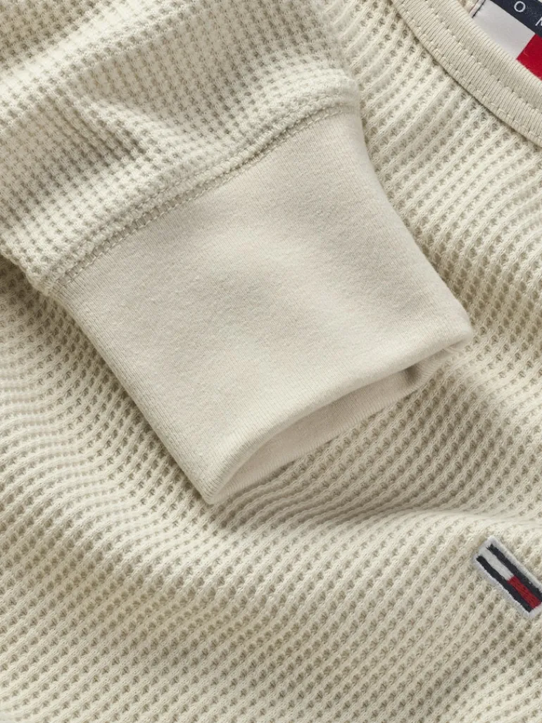 TJM SLIM WAFFLE LS TEE EXT newsprint