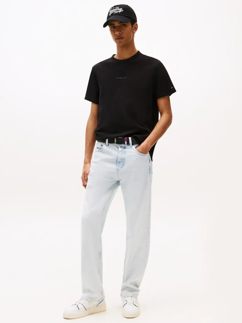 TJM SLIM WAFFLE SCRIPT TEE black