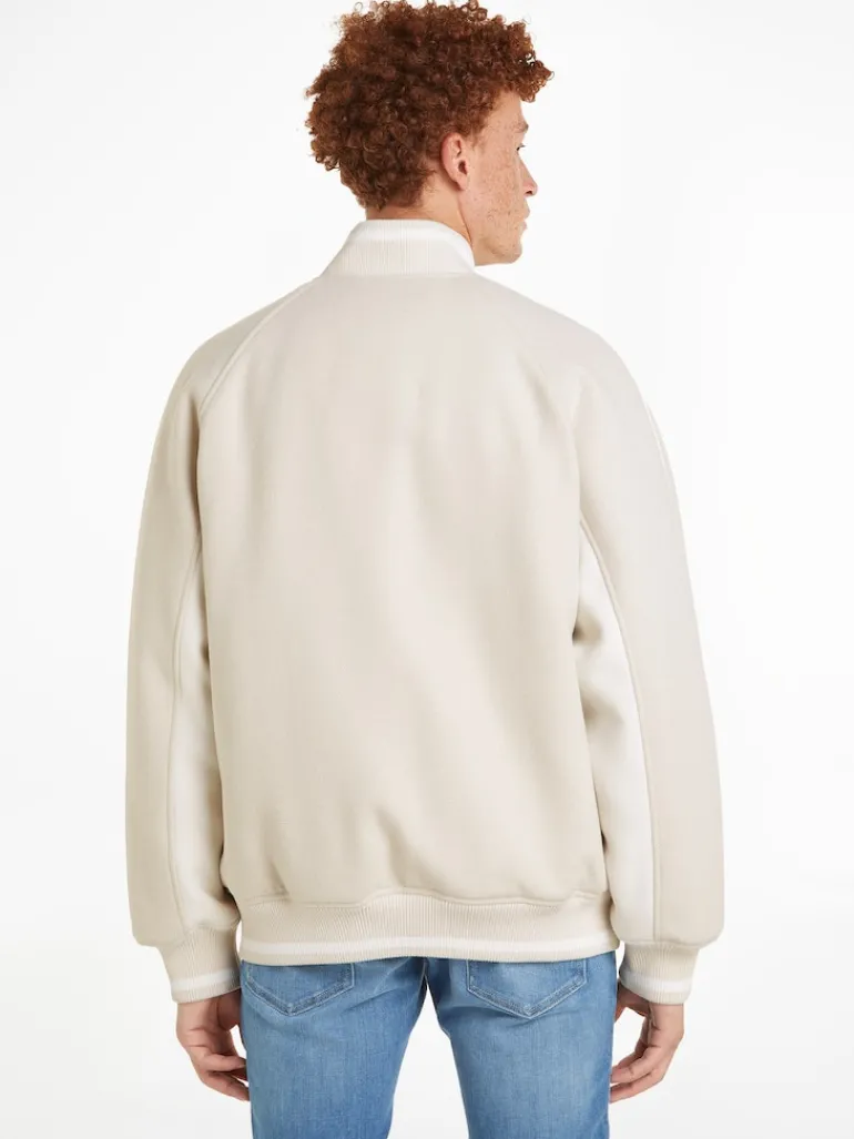 TJM WOOL VARSITY BOMBER newsprint