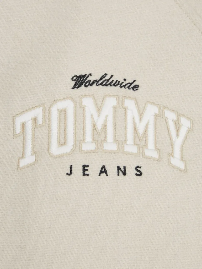 TJM WOOL VARSITY BOMBER newsprint