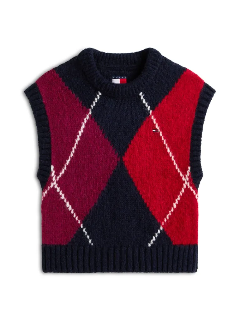 TJW ARGYLE SWEATER VEST dark night navy