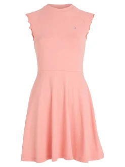 TJW BABYLOCK FIT & FLARE DRESS tickled pink