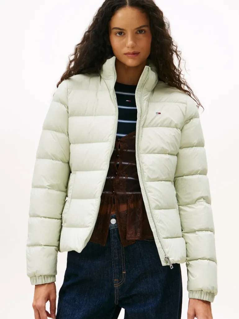 TJW BASIC HOODED DOWN JACKET EXT misty sage