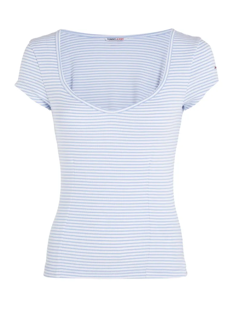 TJW BBY STRIPE SS TOP june iris-multi
