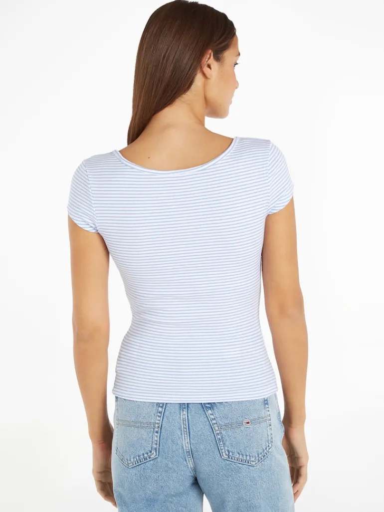 TJW BBY STRIPE SS TOP june iris-multi