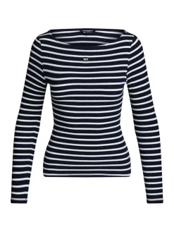 TJW BRETON STRIPE LS dark night navy - multi