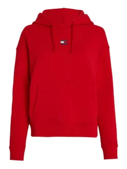 TJW BXY BADGE HOODIE deep crimson