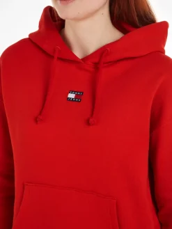 TJW BXY BADGE HOODIE deep crimson