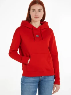 TJW BXY BADGE HOODIE deep crimson