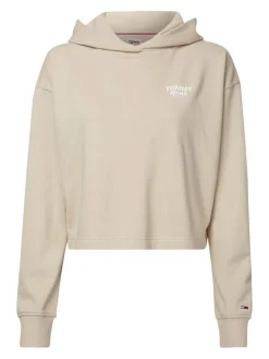 TJW BXY CROP TAPING HOODIE savannah sand