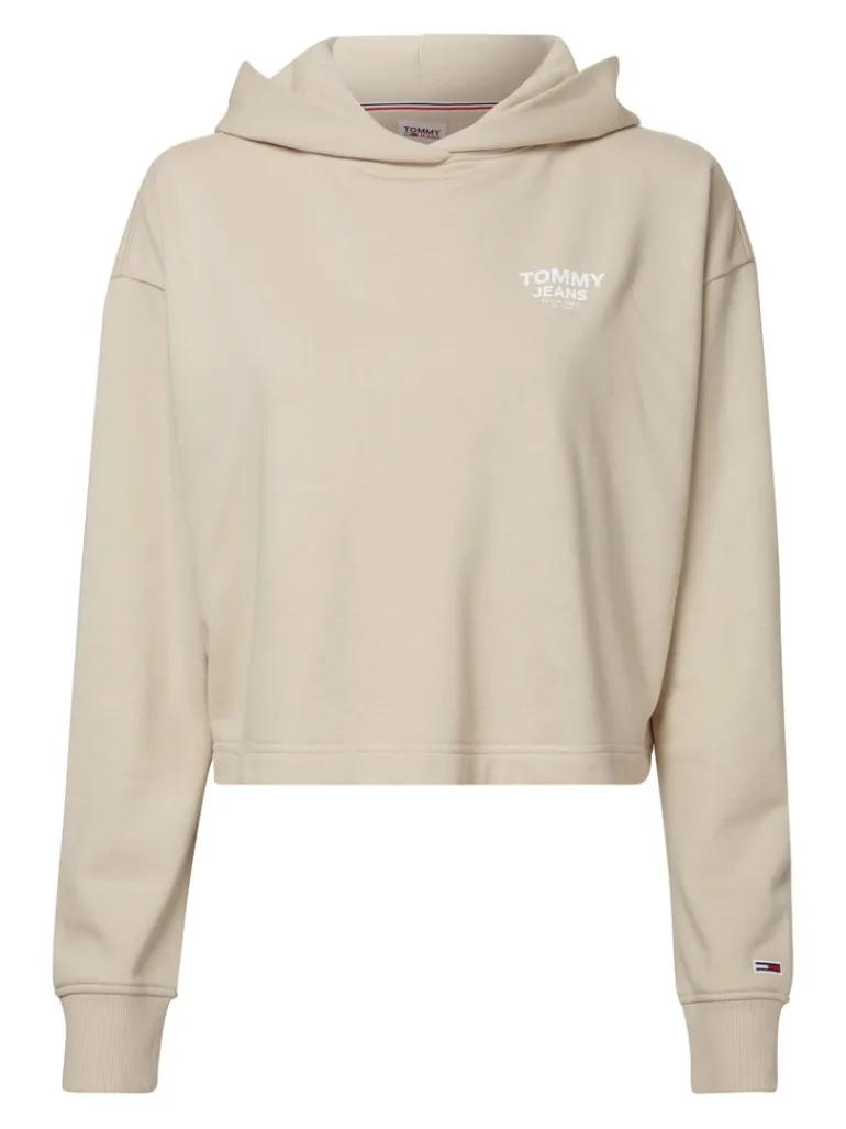 TJW BXY CROP TAPING HOODIE savannah sand