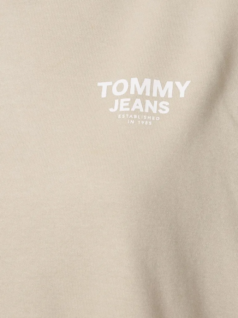 TJW BXY CROP TAPING HOODIE savannah sand