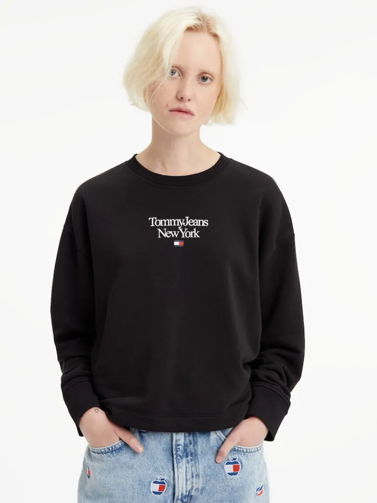 TJW BXY ESSENTIAL LOGO 1 CREW black