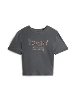 TJW BXY LEOPARD VARSITY TEE black