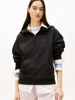 TJW BXY S-FLAG 1/4 ZIP HOODIE black