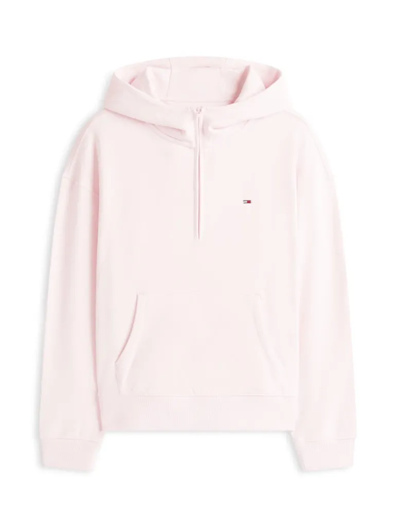 TJW BXY S-FLAG 1/4 ZIP HOODIE light pink