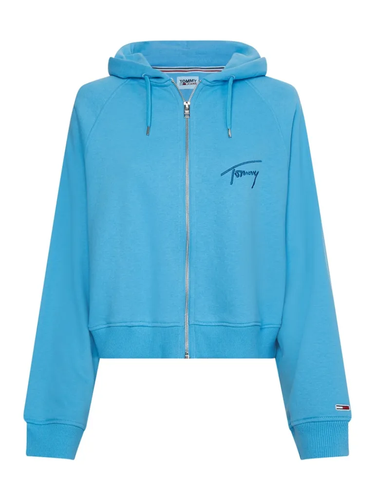 TJW BXY SIGNATURE ZIP HOODIE blue crush