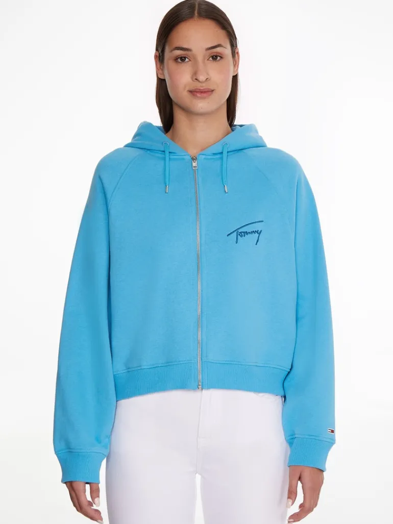 TJW BXY SIGNATURE ZIP HOODIE blue crush