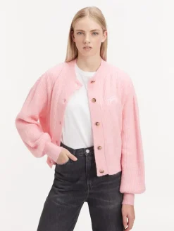 TJW COSY SIGANTURE CARDIGAN aloha pink