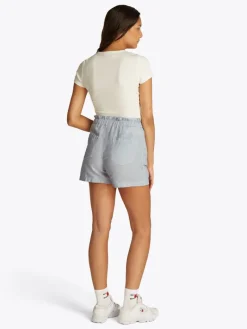TJW COTTON LINEN SHORT colorado blue - stripe
