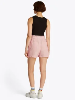 TJW COTTON LINEN SHORT precious pink - stripe