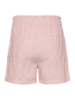 TJW COTTON LINEN SHORT precious pink - stripe