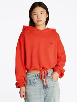 TJW CRP GMD SCRIPT HOODIE bright vermillion