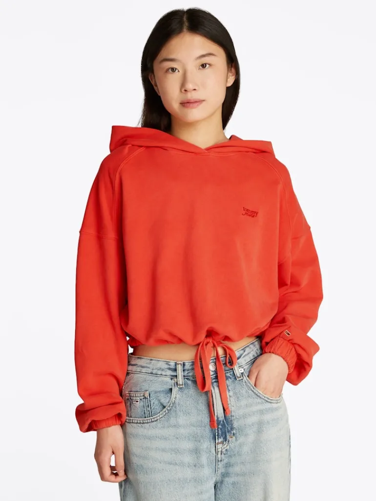 TJW CRP GMD SCRIPT HOODIE bright vermillion