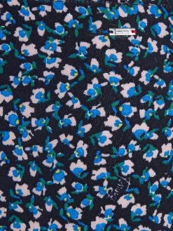 TJW DITSY FLORAL LACE MINI SKIRT blue ditsy floral print