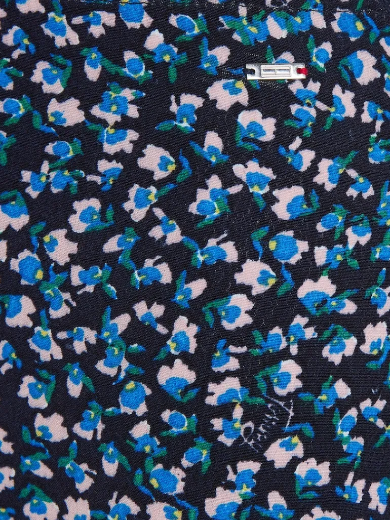 TJW DITSY FLORAL LACE MINI SKIRT blue ditsy floral print