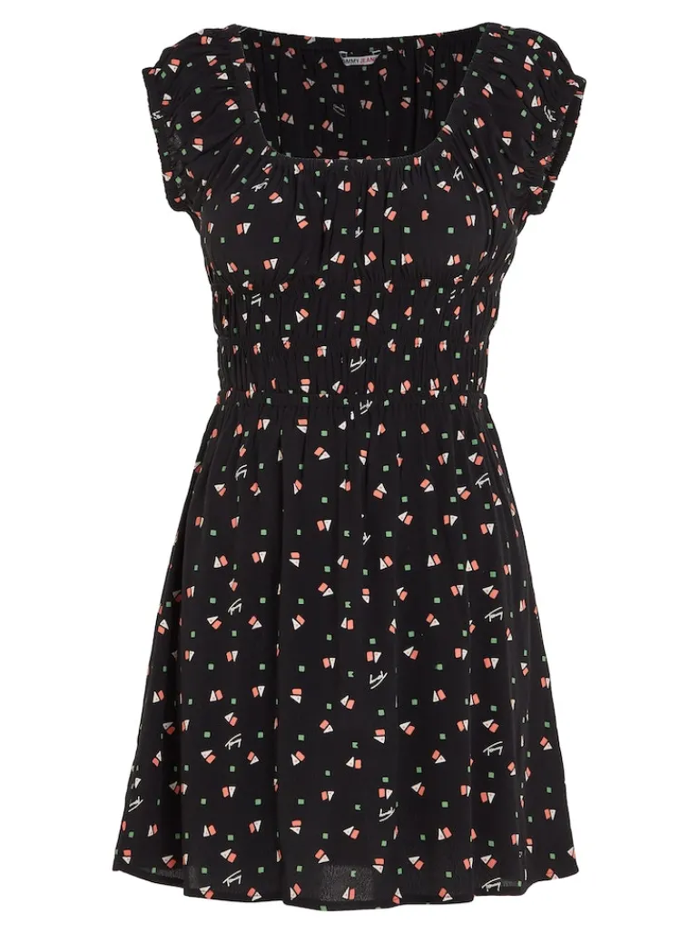 TJW DITSY GEO MINI DRESS ditsy geo print