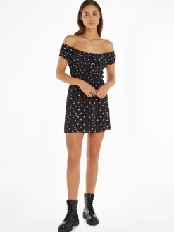 TJW DITSY GEO MINI DRESS ditsy geo print