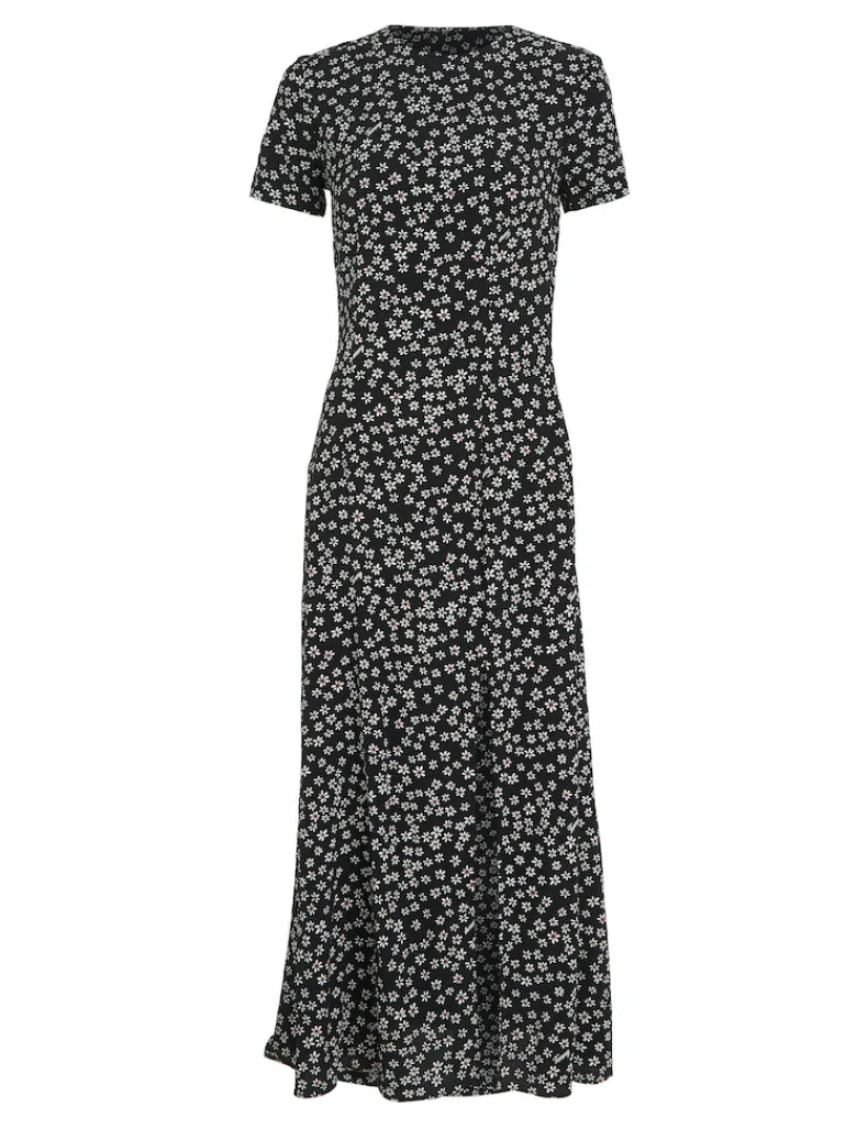 TJW DITSY MIDI SLIT DRESS ditsy daisy aop