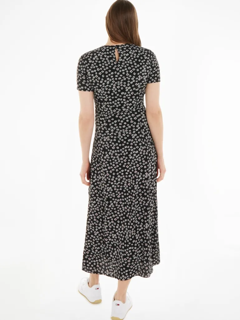 TJW DITSY MIDI SLIT DRESS ditsy daisy aop