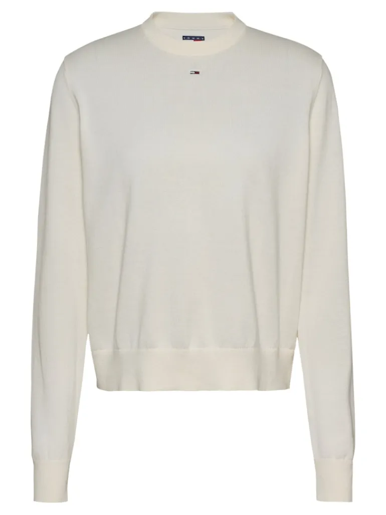 TJW ESSENTIAL CREW SWEATER EXT ancient white