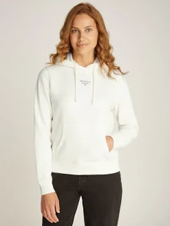 TJW ESSENTIAL LOGO 2 HOODIE ancient white