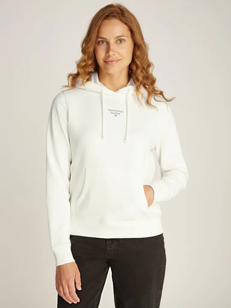 TJW ESSENTIAL LOGO 2 HOODIE ancient white