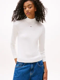 TJW ESSENTIAL MOCK NECK ecru