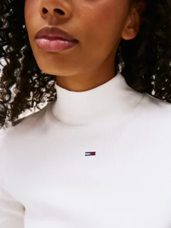 TJW ESSENTIAL MOCK NECK ecru