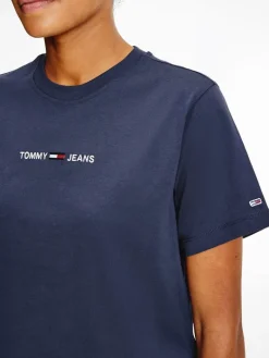 TJW LINEAR LOGO TEE twilight navy
