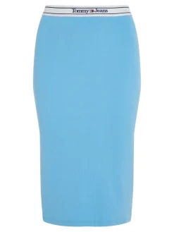 TJW LOGO WAISTBAND RIBBED SKIRT skysail