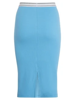 TJW LOGO WAISTBAND RIBBED SKIRT skysail