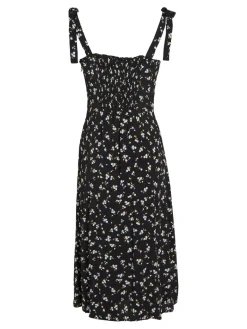 TJW MIDI FLORAL RUFFLE DRESS spring floral